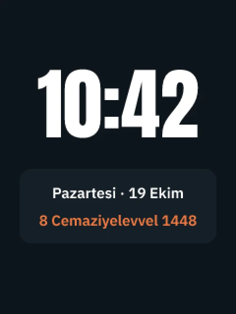 hicri saat yüzü