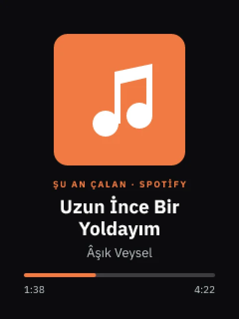 Şu an çalan ekranı