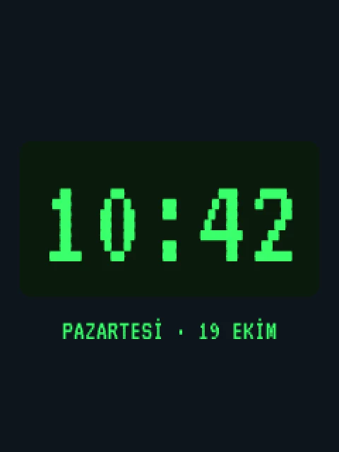 retro saat yüzü